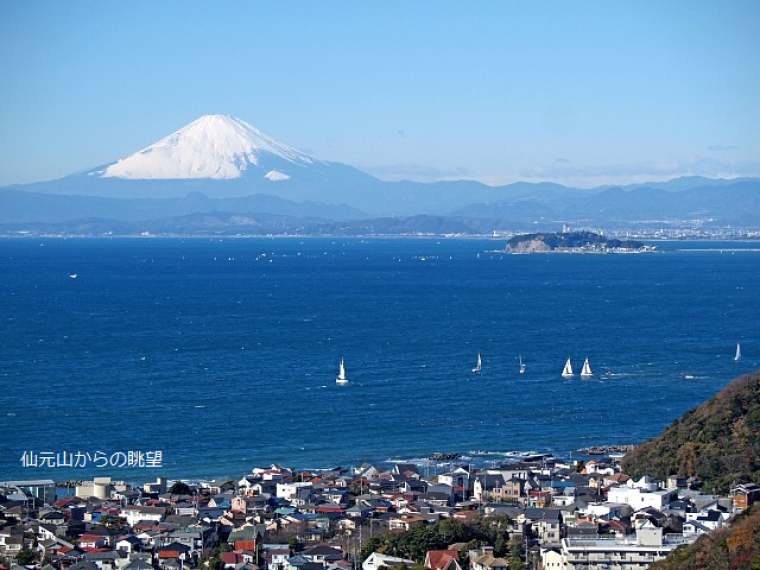 大眺望の仙元山から長者ヶ崎の画像